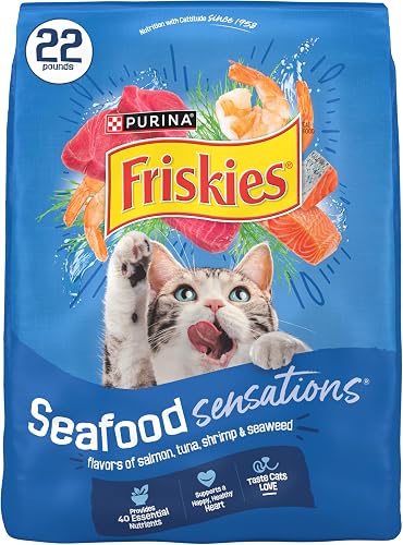 Purina Friskies Sensations de marisco, comida seca para gato — Comida para gatos
