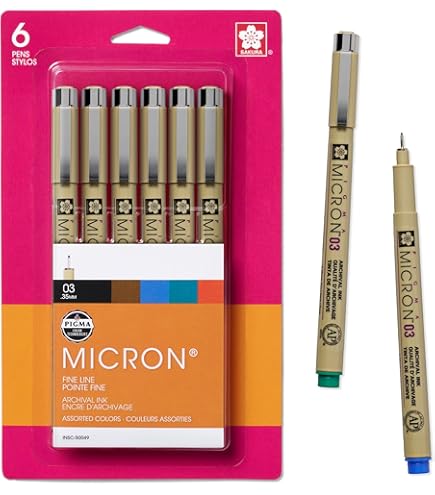 Sakura Pigma Micron Pen - Assorted Sizes - Black - 8 Pen Set | JetPens