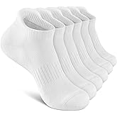 Felicigeely Ankle Athletic Running Socks Low Cut Sports Socks Breathable Cushioned Tab Socks for Men Women 6 Pairs