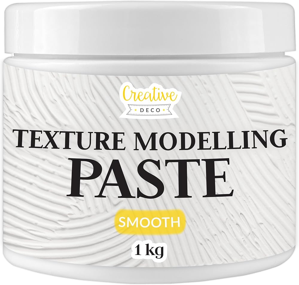 Creative Deco Modelling Paste 1 kg White Fine Texture Acrylic Medium