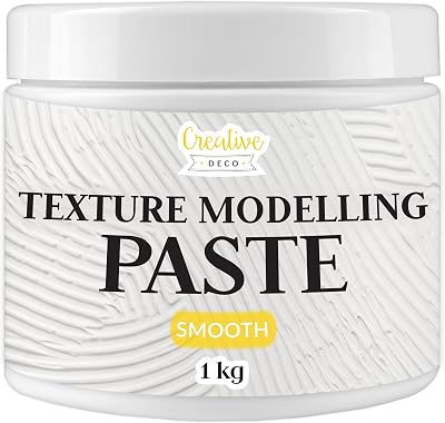 Creative Deco Modelling Paste 1 kg White Fine Texture Acrylic Medium