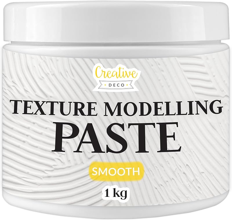 Creative Deco Modelling Paste 1 kg White Fine Texture Acrylic Medium