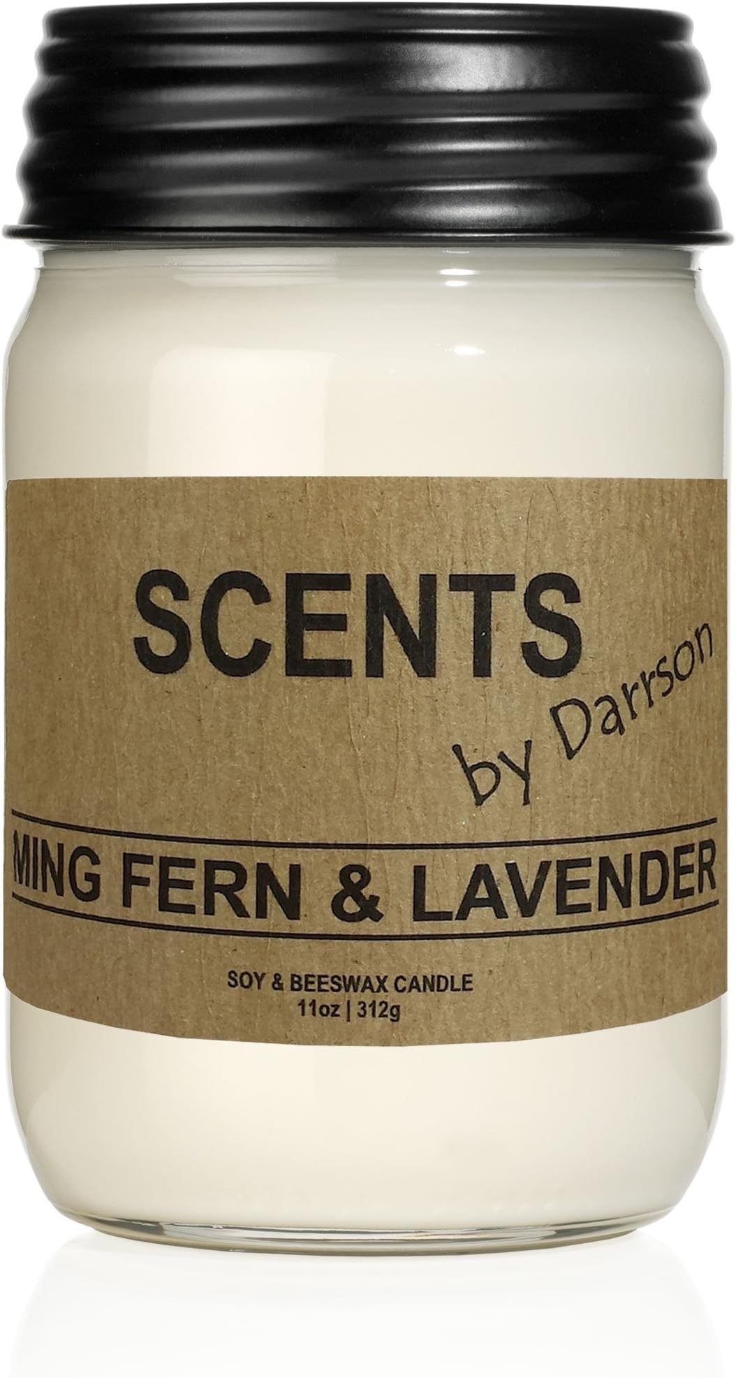 MING FERN & LAVENDER - Original Mason Jar Soy Candle - 50+ Hours of Fragrance – Made in USA From All Natural Products - THE PERFECT GIFT