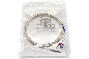 T-PRO RTD PT100 Temperature Sensors Three-wire System?Stainless Steel Probe(4×30MM) Range:-50?-200? (3.3Feet)