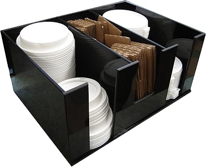 Amazon Com Coffee Lid And Hot Cup Sleeve Dispenser For