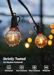Brightown 25FT LED Outdoor String Lights, Plug-in