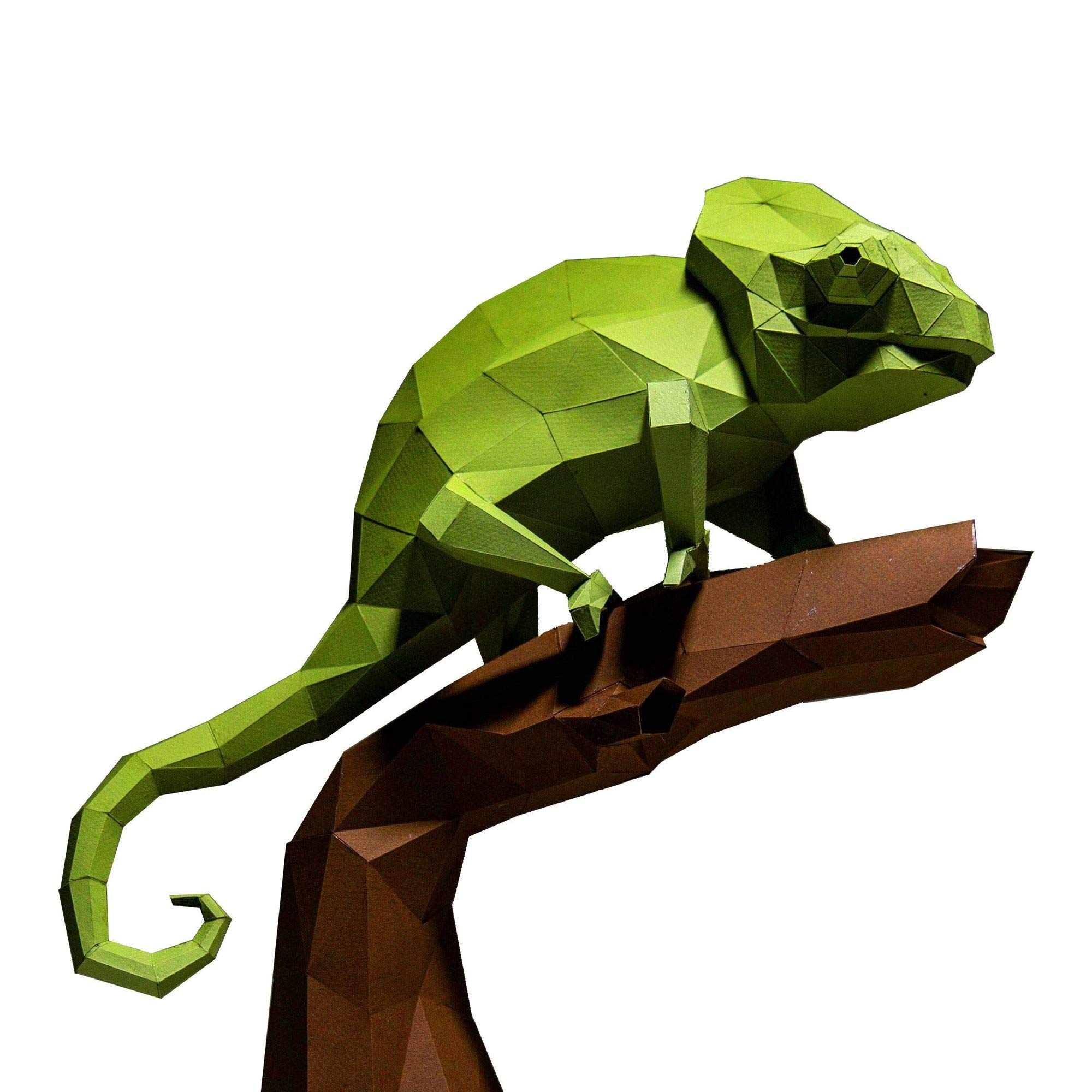 3D PAPERCRAFT Model Chameleon