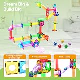 PicassoTiles 120pc Magnetic Marble Run STEM Toy Ages 3+ view 7