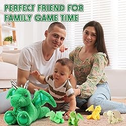 Syhood 5 Pcs Dragon Plush Set 18 Inch Large Mommy