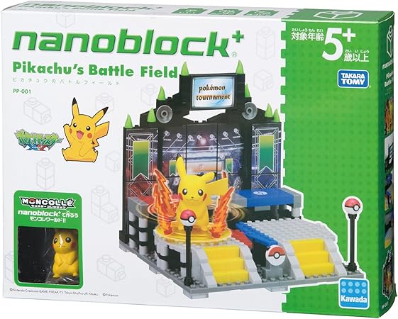 Amazon ナノブロックプラス ポケットモンスター ピカチュウのバトルフィールド Pp 001 ブロック おもちゃ