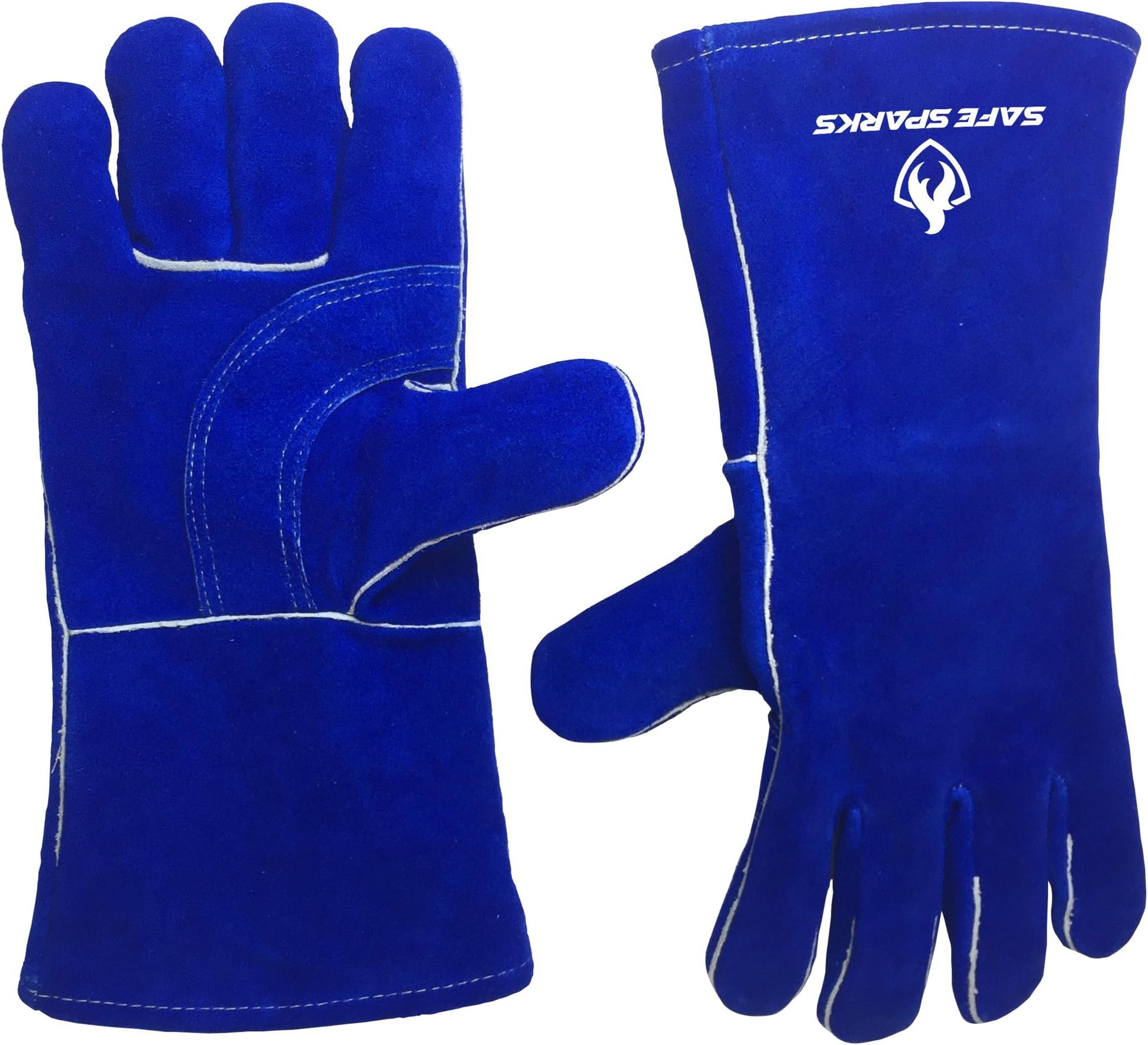 Safe Sparks Heat Resistant - Reinforced Palm with Kevlar Stitching Welding Leather Glove