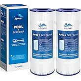 AQUIVEX CX1200RE Pool Filter Cartridge, Compatible with Hayward StarClear Plus C1200, W3C12002, Pleatco PA120, Unicel C-8412, Filbur FC-1293, Porpoise PP-B2-M, Sta-Rite PXC125, 2 Pack