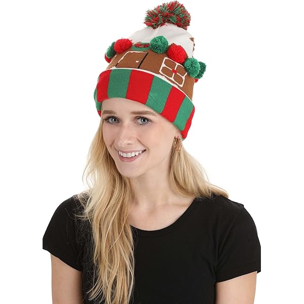 Amazon.com: Oh Snap Gingerbread Man Christmas Adult Fleece Beanie
