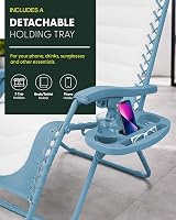 KEPLIN Set of 2 XXL Premium Heavy Duty Padded Two Tone Zero Gravity Chairs view 6