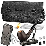 Pipe Set, Pipe Lighter, Pipe Pouch, Wood Pipe with
