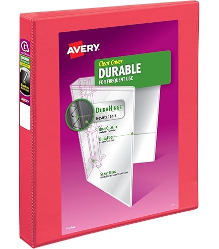 3 Ring Binder 1 Inch 12 Pack, Clear View Binder Three Ring PVC-Free - View #4