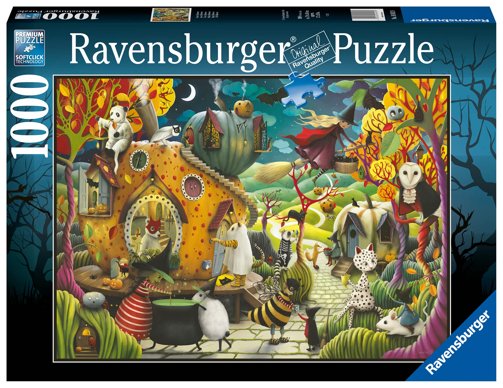 Ravensburger Happy Halloween 1000 Piece Jigsaw Puzzle for Adults and Kids Age 12 Years Up
