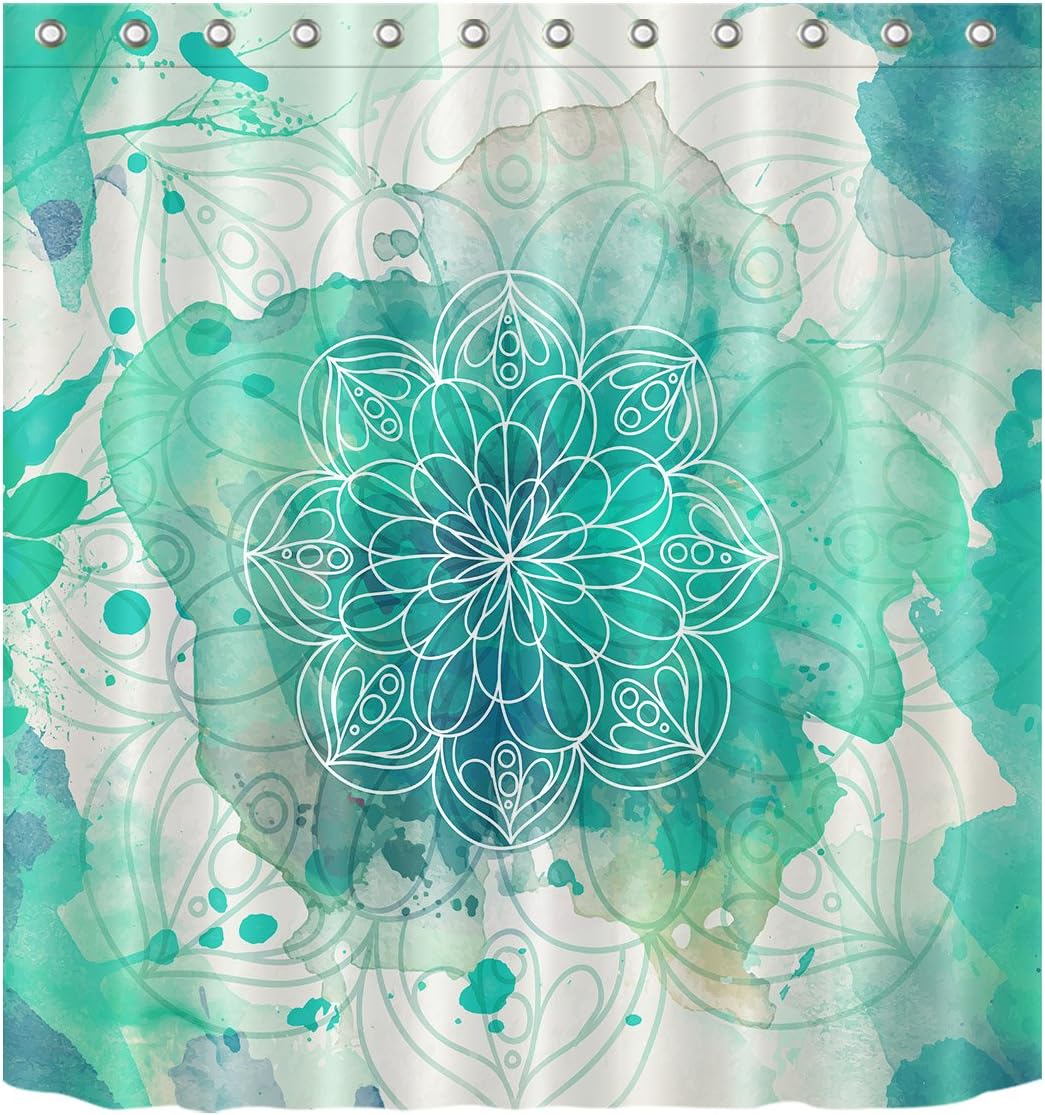 Download Okjk Duschvorhang Bohemian Mandala 3d Gedruckter Polyester Badvorhang Verdicken Sie Den Wasserdichten Badvorhang Mit Haken 180 Cm X 180 Cm Mit 12 Duschvorhanghaken Badaccessoires Badausstattung Livemillennium Com