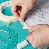 WINSOME Masking Tape 50m x 18mm White Low Tack Painters Decorating Watercolour view 4