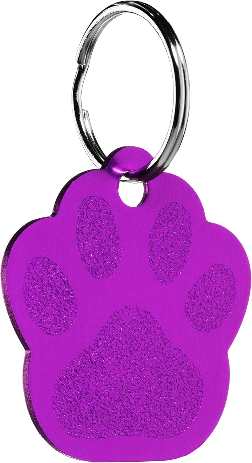 Providence Engraving Pet ID Tags - Small or Large Personalized Anodized Aluminum Pet ID Tags in Bone, Round, Star, Heart, Hydrant, Paw and Cat Face Shapes and 9 Colors for Dog Tags and Cat Tags: Office Products