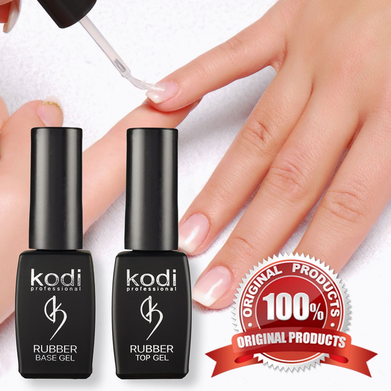Professional Rubber Base Gel By Kodi Soak Off, Polish Fingernails