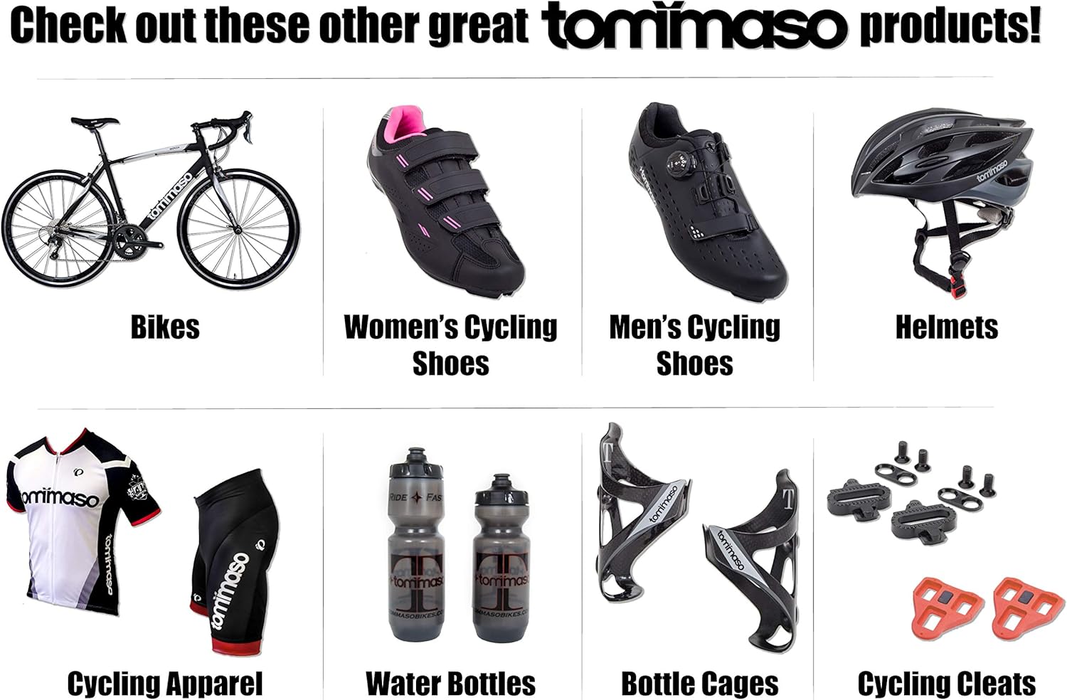 Tommaso Cycling and Spinning Socks Moisture Wicking 3 Pack, White, High Cut, Small 35-38 : Clothing