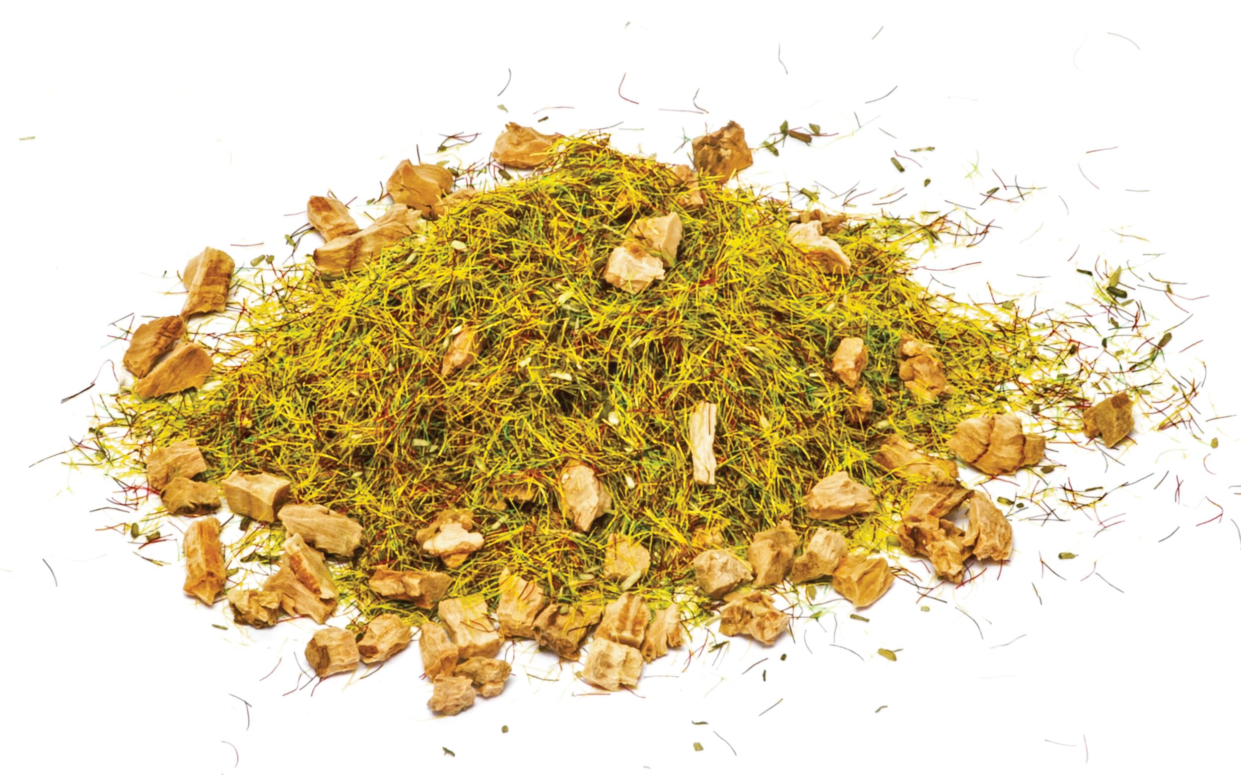 Hornby R7181 Static Grass - Alpine Meadow (with Boulders), 2.5mm for Model Railway OO Gauge, Model Train Accessories for Adding Scenery, Dioramas, Woodland, Buildings and More, Model Making Kits