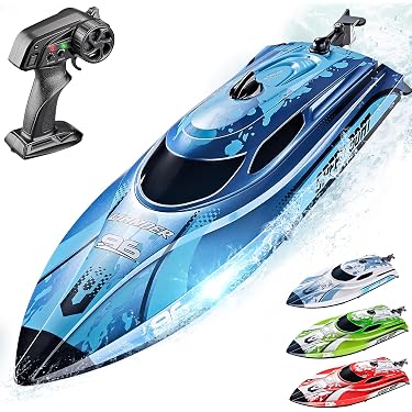 Bateau Télécommandé Pour Piscine Et Lac – Sous-Marin RC Étanche Rechargeable, Auto-Redressement, Taille Compacte 16x9.5x7.7 Cm