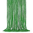 EOBOH St Patricks Day Beads, 24PCS Christmas Beaded Necklace Accessories, Mardi Gras Beads Necklaces, Festival Parade Throw Accessories for Mardi Gras St. Patricks Christmas Party Wedding Supplies