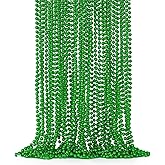 EOBOH St Patricks Day Beads, 24PCS Christmas Beaded Necklace Accessories, Mardi Gras Beads Necklaces, Festival Parade Throw Accessories for Mardi Gras St. Patricks Christmas Party Wedding Supplies