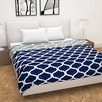 Divine Casa Sanatize Microfiber Reversible Lightweight Double Bed Comforter (Abstract