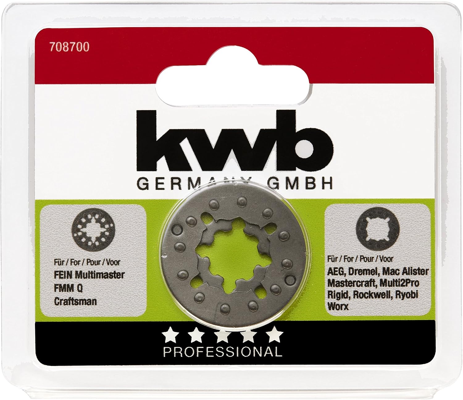 KWB Universal Adaptor for Multi-Function Tools, Black - Image 3