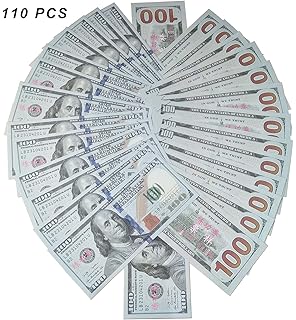 Amazon Com Winkeyes 100pcs Prop Money 100 Dollar Bills Play Money - xmon joy prop money movie money play money 100 bills double sided full print real looking