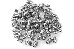 50PCS HIRCQOO Metal Round Lamp Emitting Diode Mount Panel Display Socket Base Compatible with Mount Panel Display Socket Base Diode Lighting (5mm)