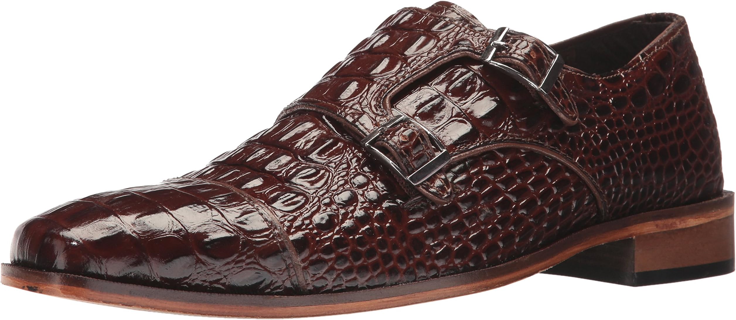 Men's Golato Cap Toe Double Monk Strap Oxford