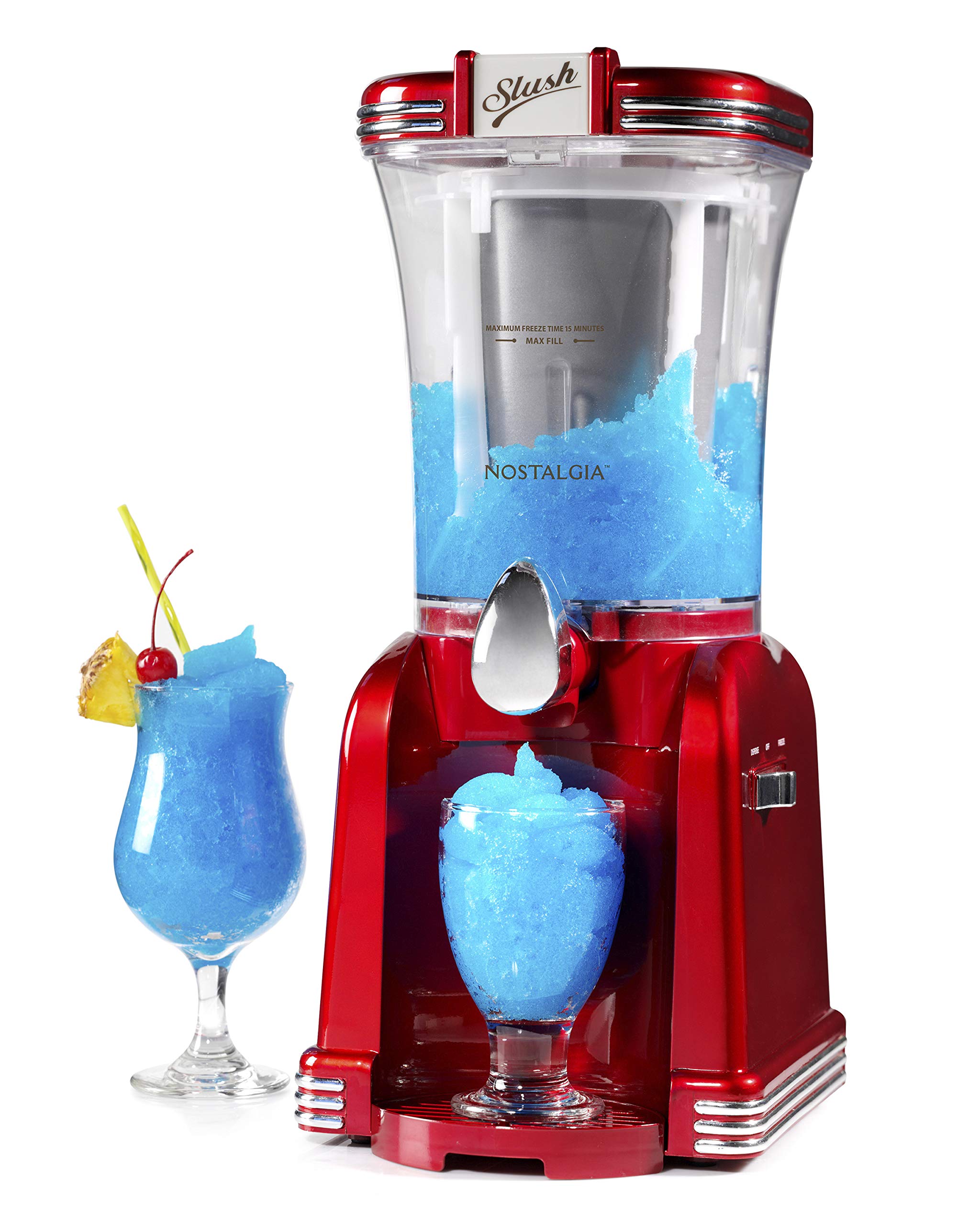 Nostalgia SM32RR Slush Drink Maker, 32-Ounce, Retro Red