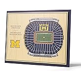YouTheFan NCAA Michigan Wolverines 5-Layer StadiumView 3D Wall Art - Michigan Stadium