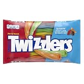 TWIZZLERS Twists Rainbow Flavored Licorice Style, Chewy Candy Bag, 12.4 oz
