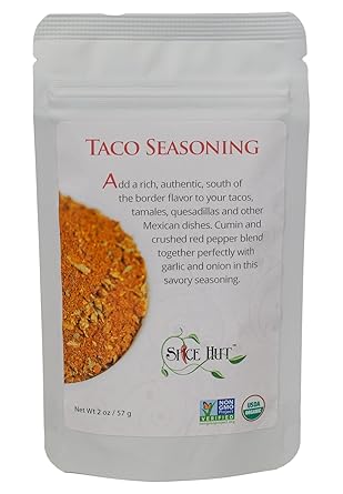 Amazon Com The Spice Hut Organic Taco Seasoning Spice Blend For