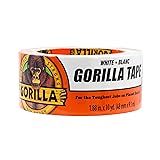 Gorilla Tape, White Duct Tape, 1.88" x 10