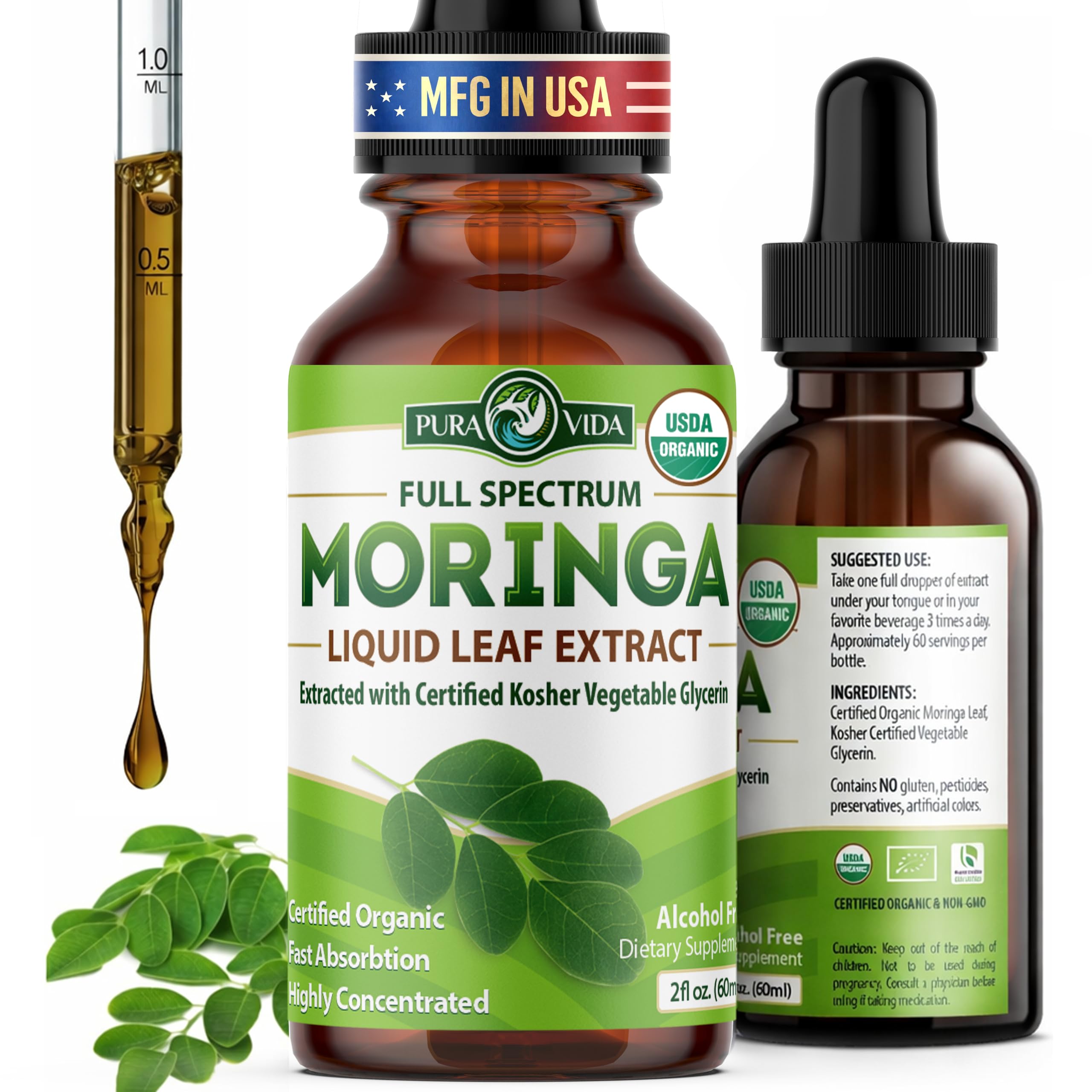 Full Spectrum Moringa Liquid Leaf Extract