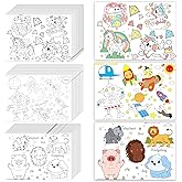 150 Pieces Disposable Paper Placemats Coloring Activity Sheets Paper Place Mats Bulk Dining Table Place Mats Set 14.5*10 Sublimation Placemat for Restaurant Christmas Party(Space Aminal Unicorn Theme）