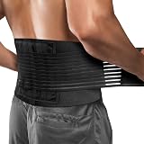ACWOO Lower Back Support Belt Lumbar Brace with 6 Stays Size Small view 1