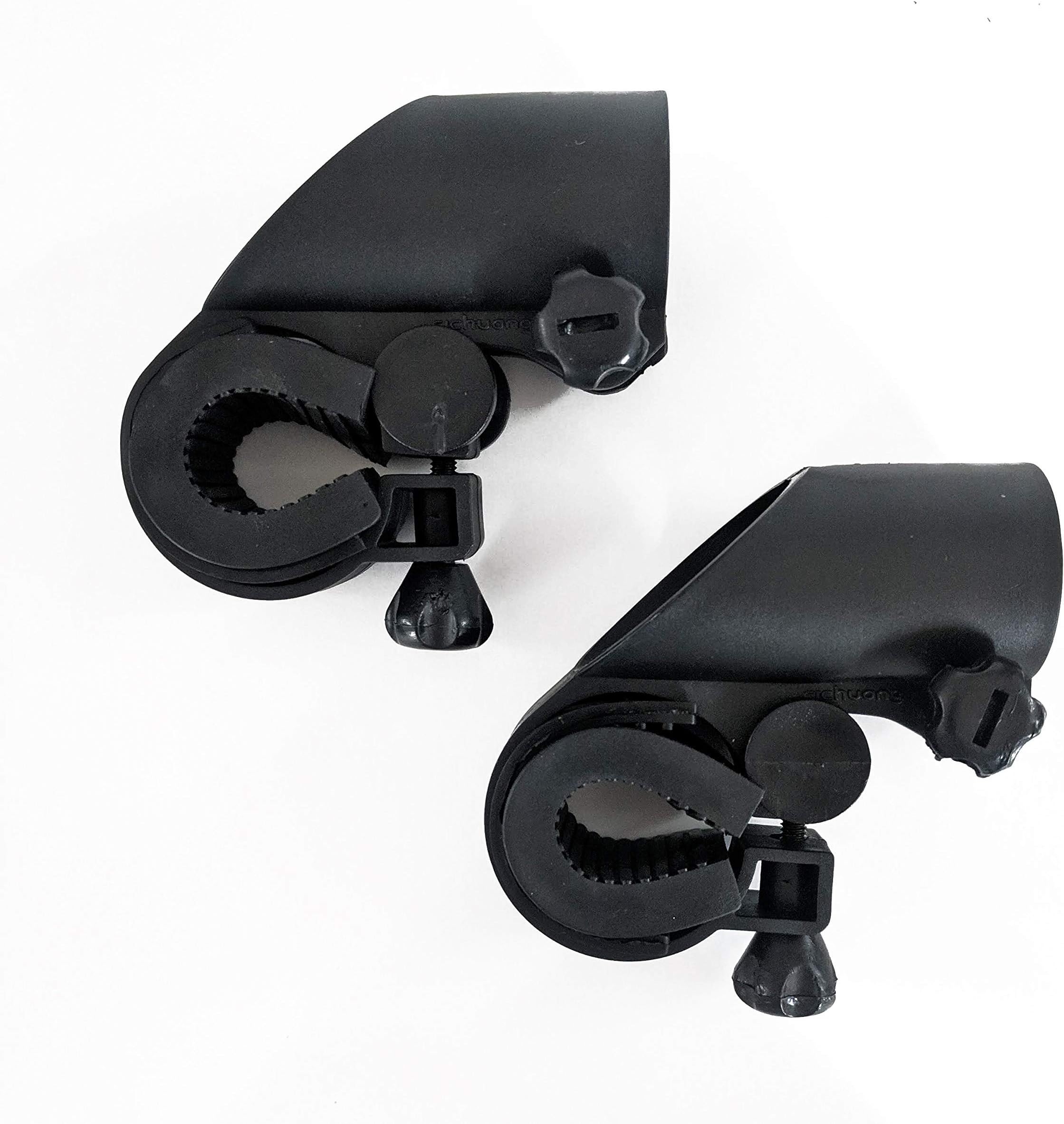 2-Pack, Bicycle/Mountain Bike/Motorcycle Handlebar Mount for Handheld Flashlights or Other Items with 1" Diameter or Less