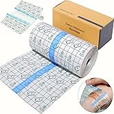 Lyuxzad Tattoo Aftercare Waterproof Bandages 6" x 2.2 Yard - Transparent Film Cover Up Tape, Adhesive Wrap for Tattoo Supplies
