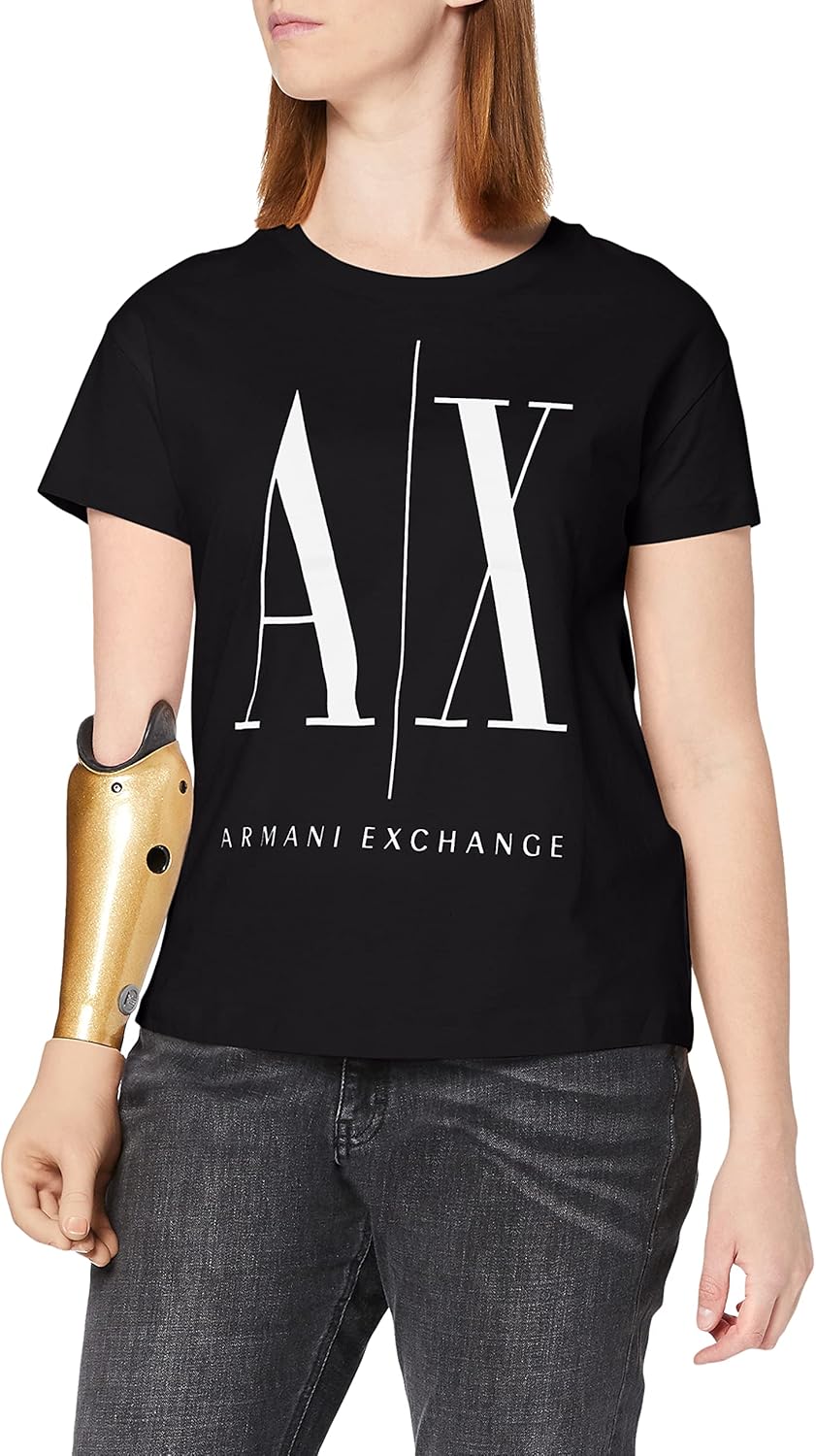 Armani Exchange Women's Icontee Logo TShirt Amazon.co.uk Clothing
