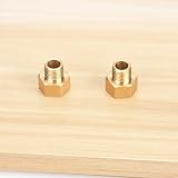 oumuik Brass Reducer 1/4" to 3/8" External Male Female Extension Fittings 2pk view 5