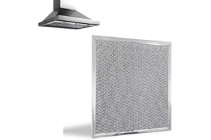ULVEOL 1 Pack Aluminum Range Hood Filter 8 1/4” x 10” Grease Filters for Range Hood Camper Range Metal Tiny House - Kitchen Exhaust fan Cover Hood Stove Vent Filter - Oven Replacement Parts