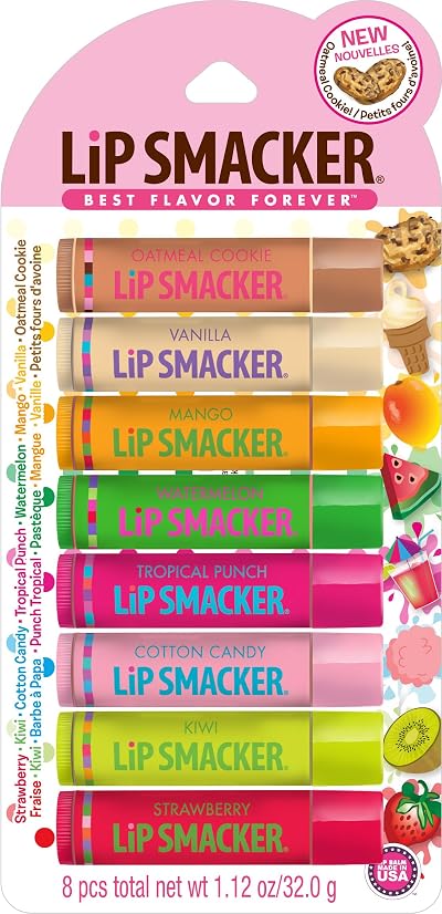 Lip Smacker Original Flavors Party Pack Lip Gloss 8 Pieces 1.12 oz