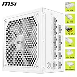 MSI MAG A1000GL 1000W ATX 3.1 White Modular PSU PCIe 5.1 Gold view 5